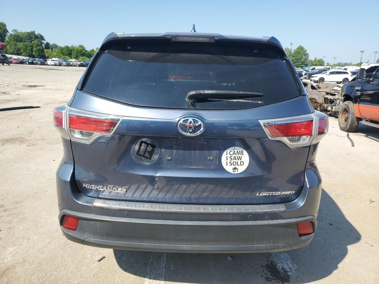 2014 Toyota Highlander Limited VIN: 5TDDKRFH8ES027609 Lot: 63212345