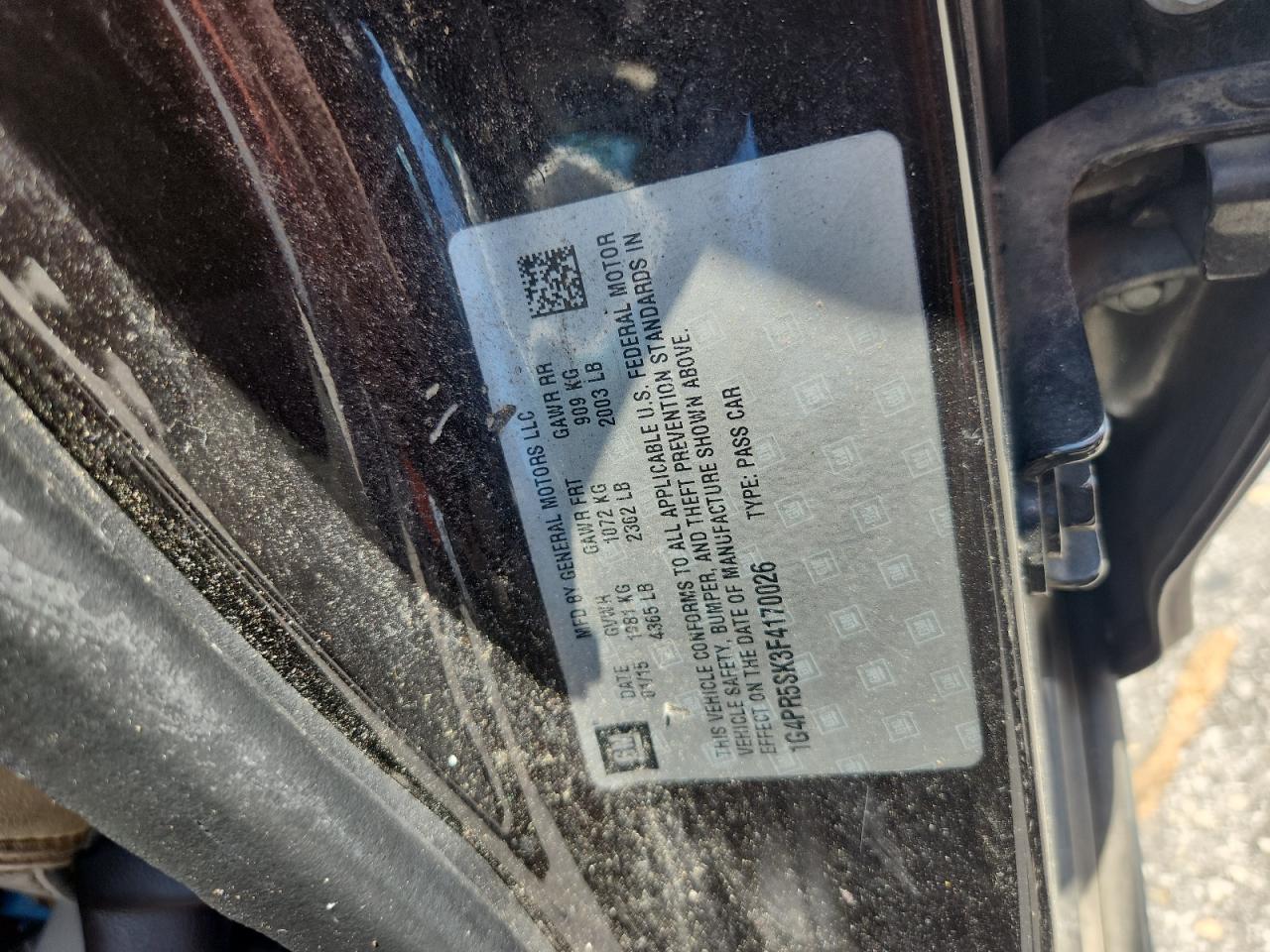 2015 Buick Verano Convenience VIN: 1G4PR5SK3F4170026 Lot: 67019745