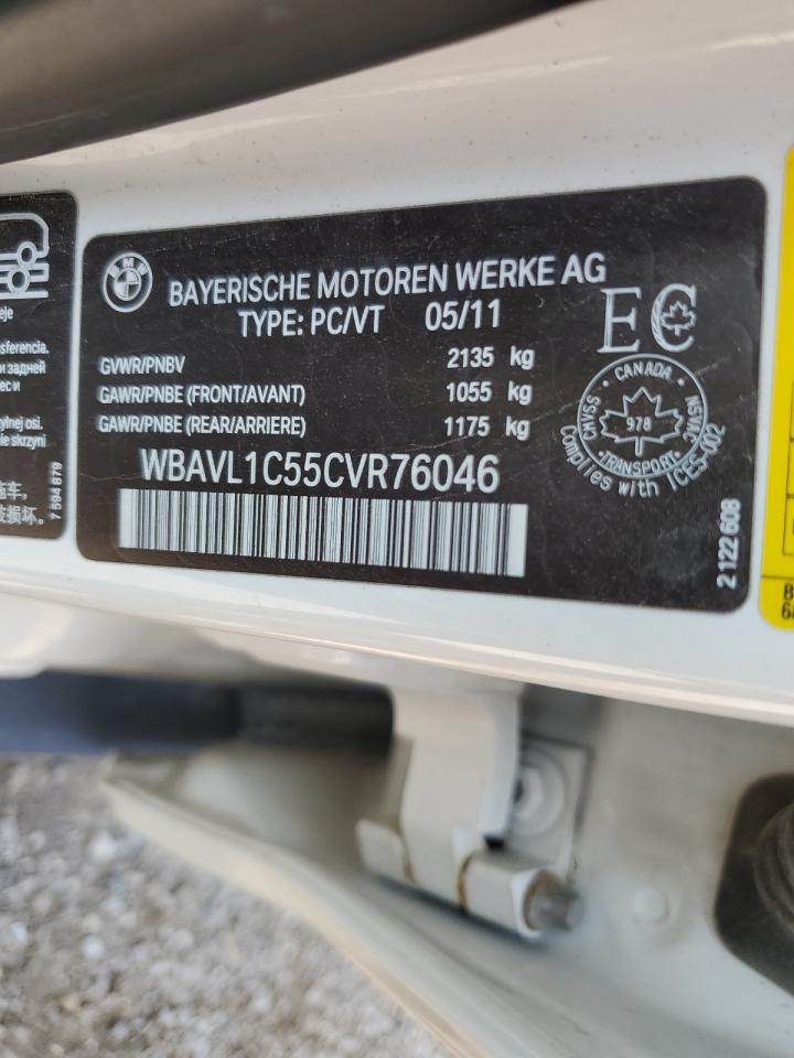 2012 BMW X1 xDrive28I VIN: WBAVL1C55CVR76046 Lot: 63868185