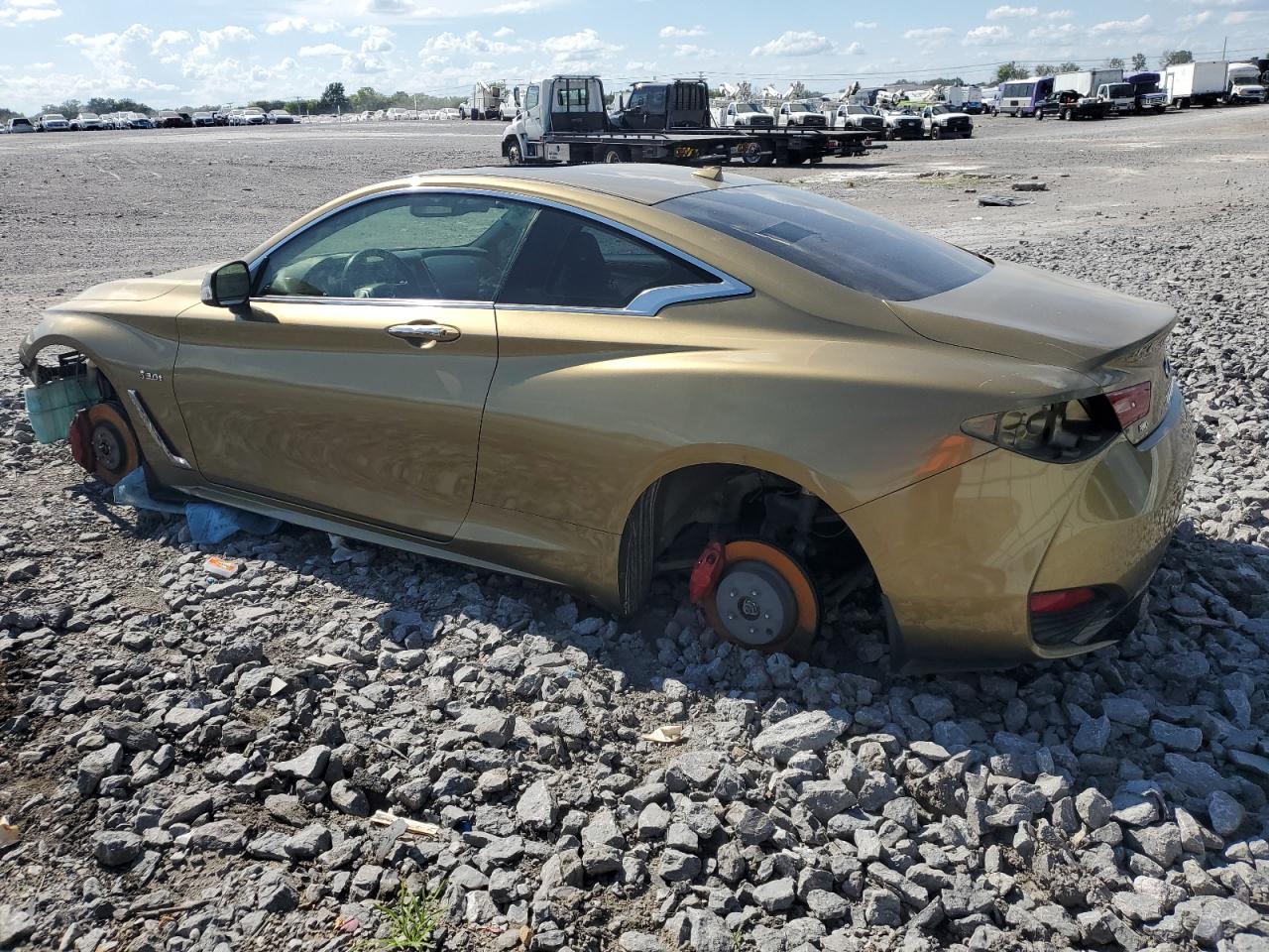 2018 Infiniti Q60 Red Sport 400 gold null gas JN1FV7EL3JM630745 photo #3