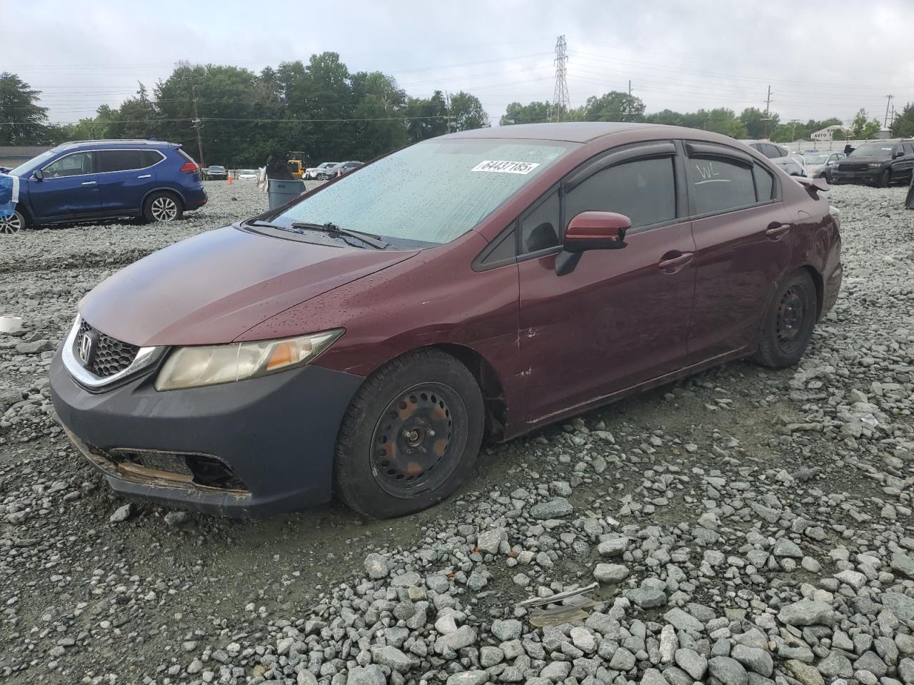 2014 Honda Civic Lx VIN: 2HGFB2E53EH545750 Lot: 64437185