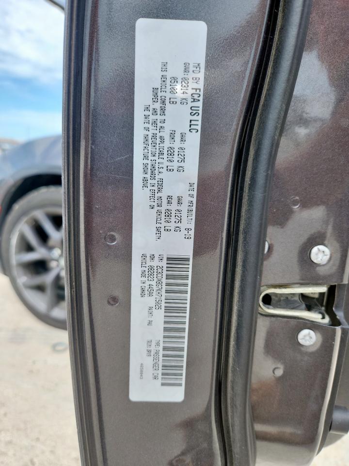 2019 Dodge Charger Sxt VIN: 2C3CDXBG7KH715025 Lot: 62693055
