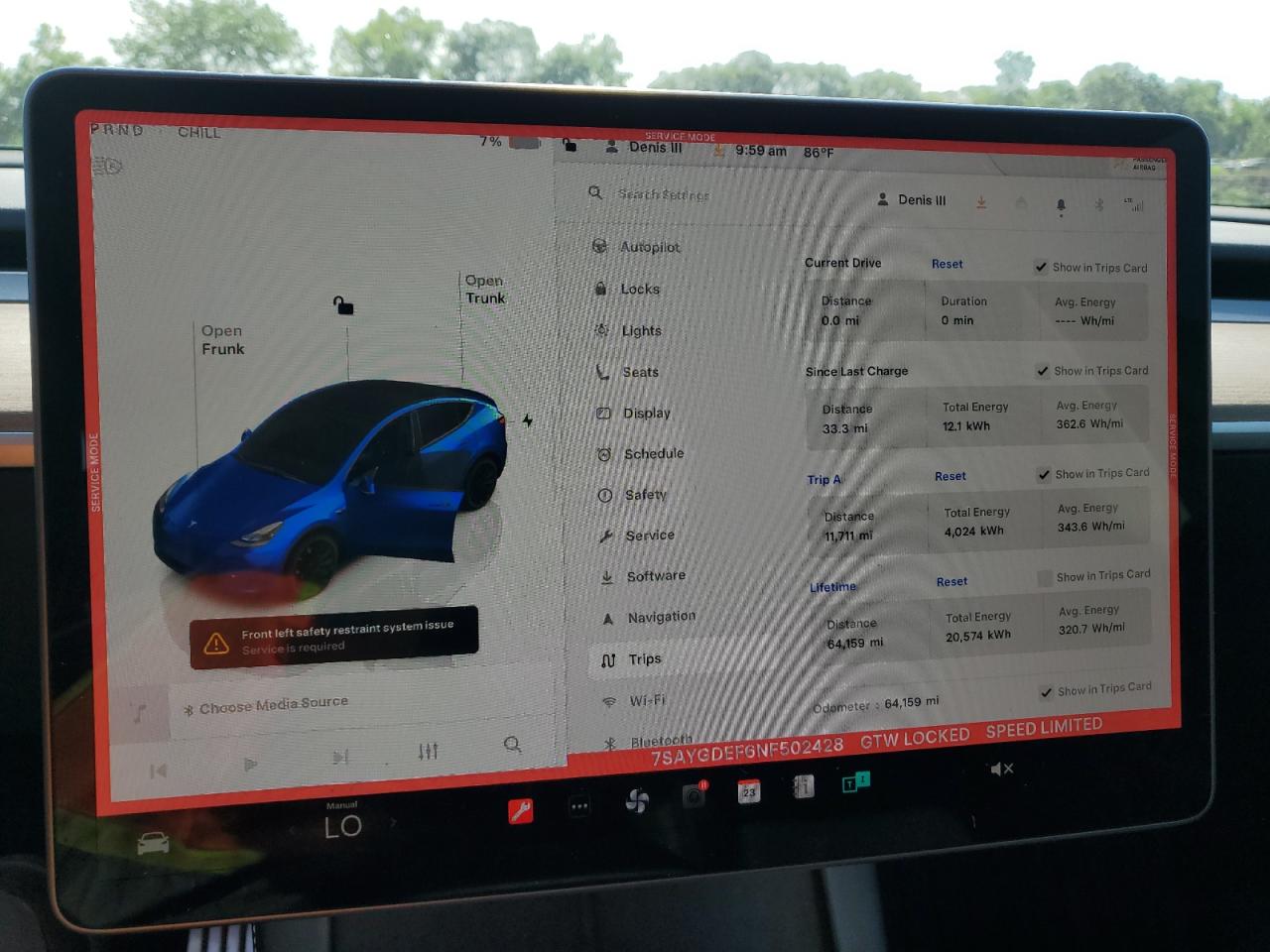 2022 Tesla Model Y VIN: 7SAYGDEF6NF502428 Lot: 65590625