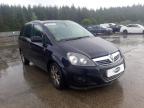 2012 VAUXHALL ZAFIRA DES for sale at Copart WHITBURN