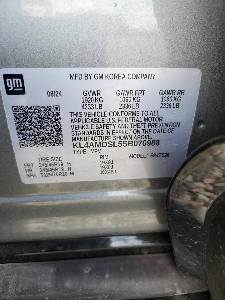 2025 Buick Encore Gx Sport Touring VIN: KL4AMDSL5SB070988 Lot: 63846545