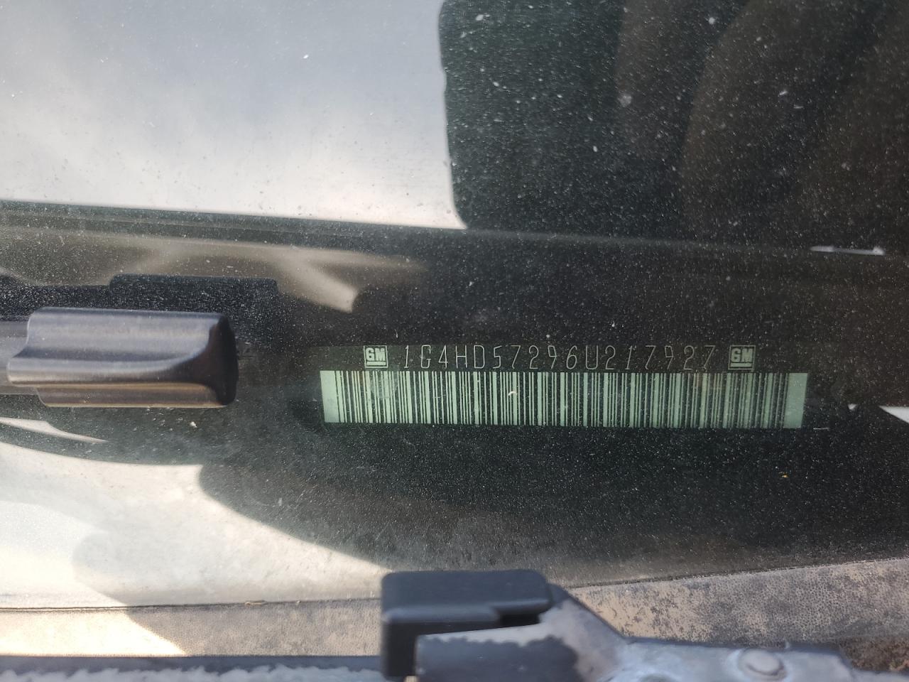 2006 Buick Lucerne Cxl VIN: 1G4HD57296U217927 Lot: 87182515