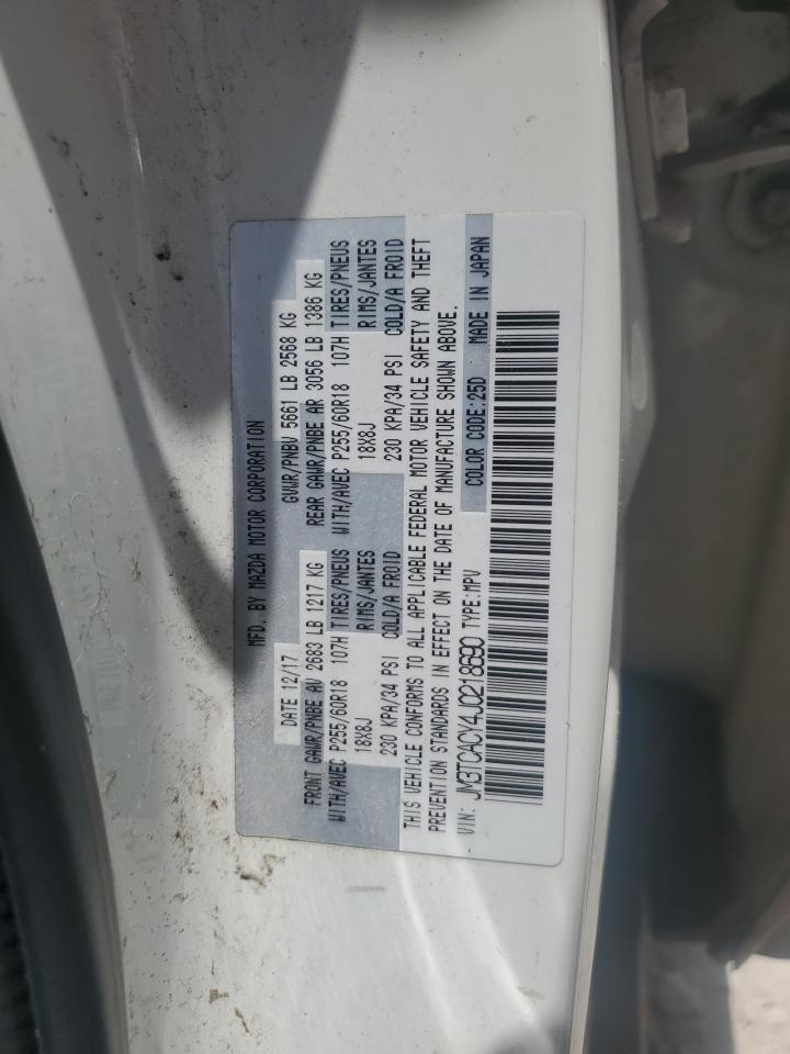 2018 Mazda Cx-9 Touring VIN: JM3TCACY4J0218690 Lot: 62585195