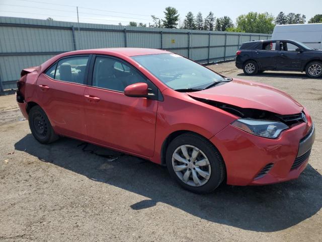 Sedans TOYOTA COROLLA 2016 Red