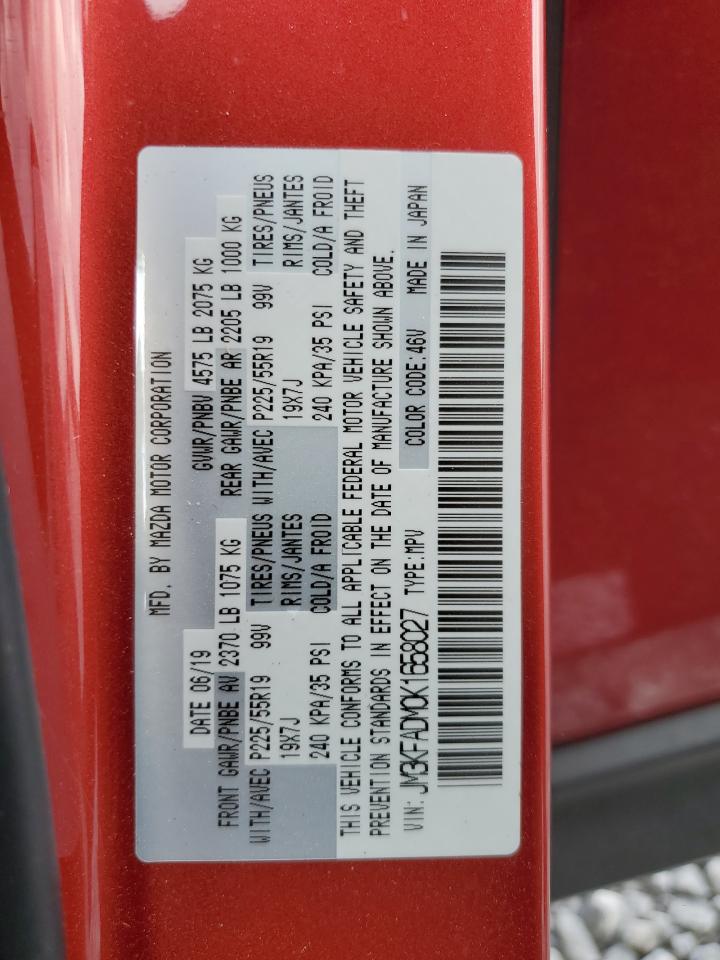 2019 Mazda Cx-5 Grand Touring VIN: JM3KFADM0K1658027 Lot: 64053785