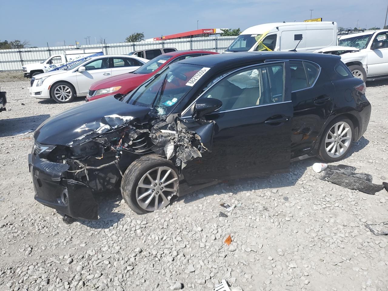 2011 Lexus Ct 200 black hatchback hybrid JTHKD5BH5B2012616 photo #1