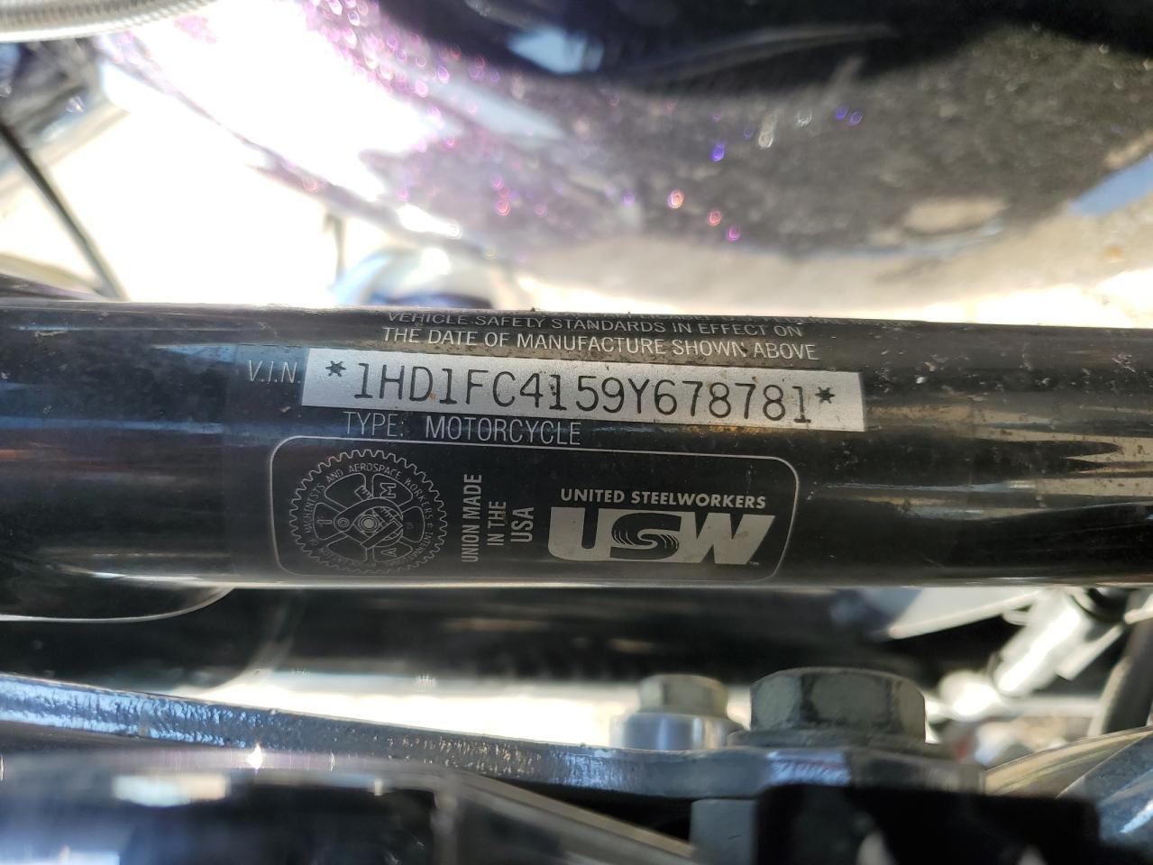 2009 Harley-Davidson Flhtcu VIN: 1HD1FC4159Y678781 Lot: 63583515