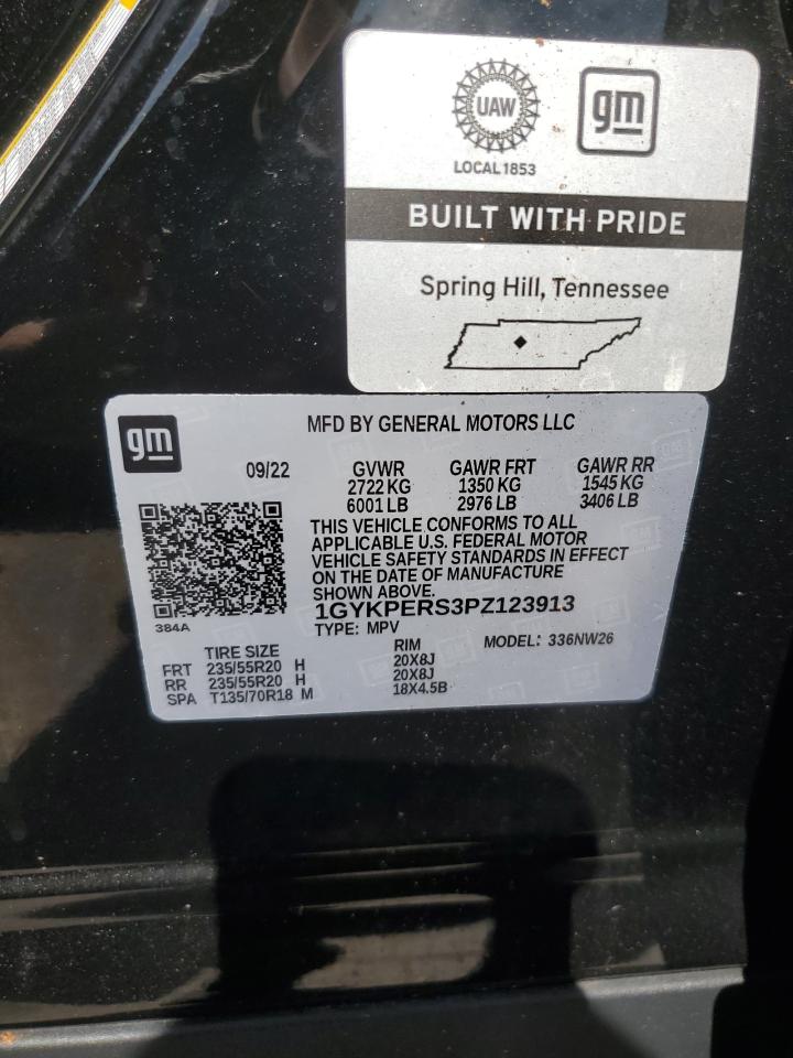 2023 Cadillac Xt6 Platinum Premium Luxury VIN: 1GYKPERS3PZ123913 Lot: 64845655