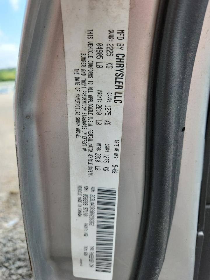 2008 Chrysler 300 Lx VIN: 2C3LA43R98H298362 Lot: 63737805