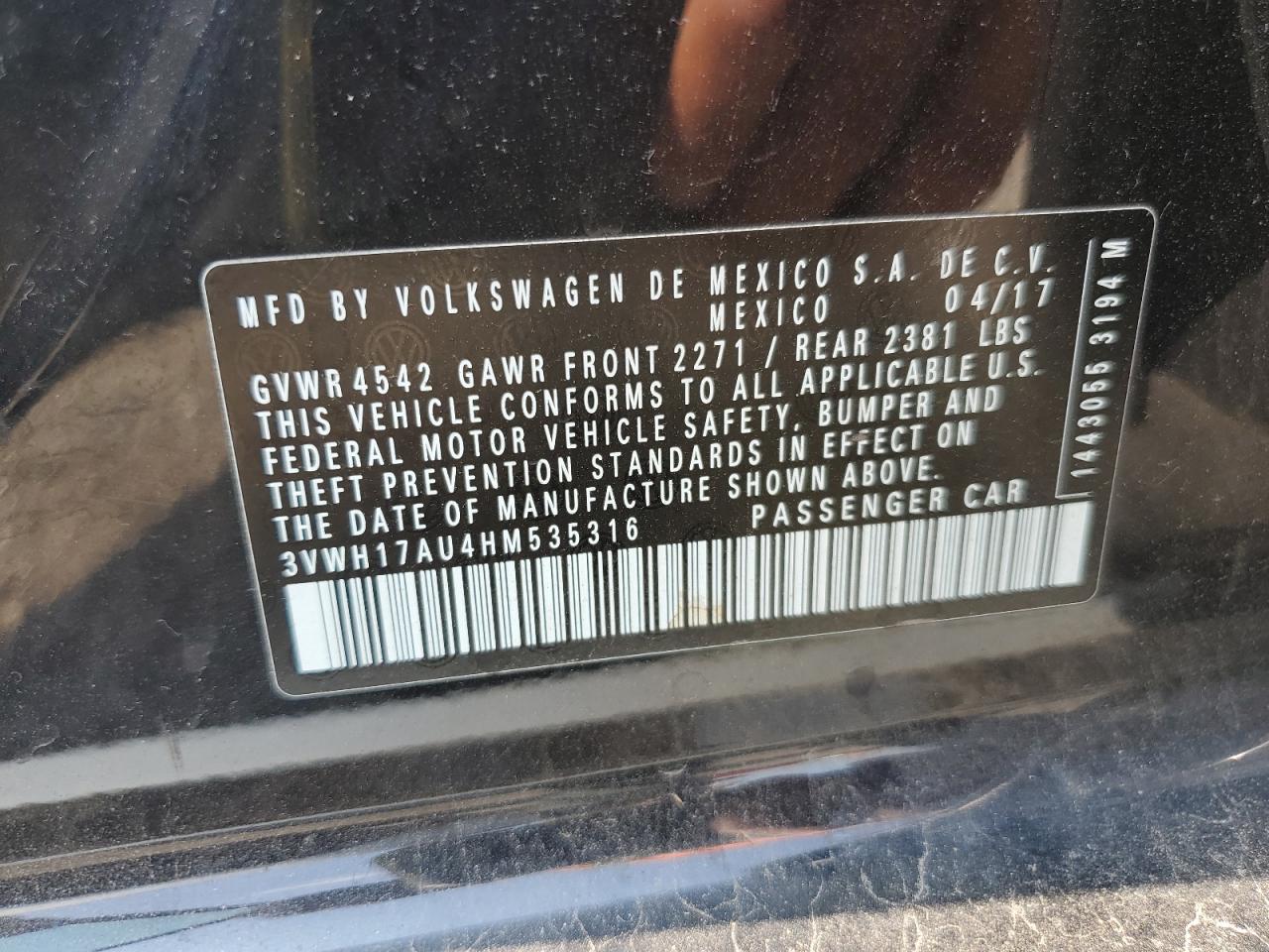 3vwh17au4hm535316 3VWH17AU4HM535316 2017 Volkswagen Golf Alltrack S