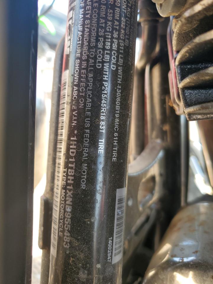 2022 Harley-Davidson Flhtcutgse VIN: 1HD1TBH1XNB955483 Lot: 63058855