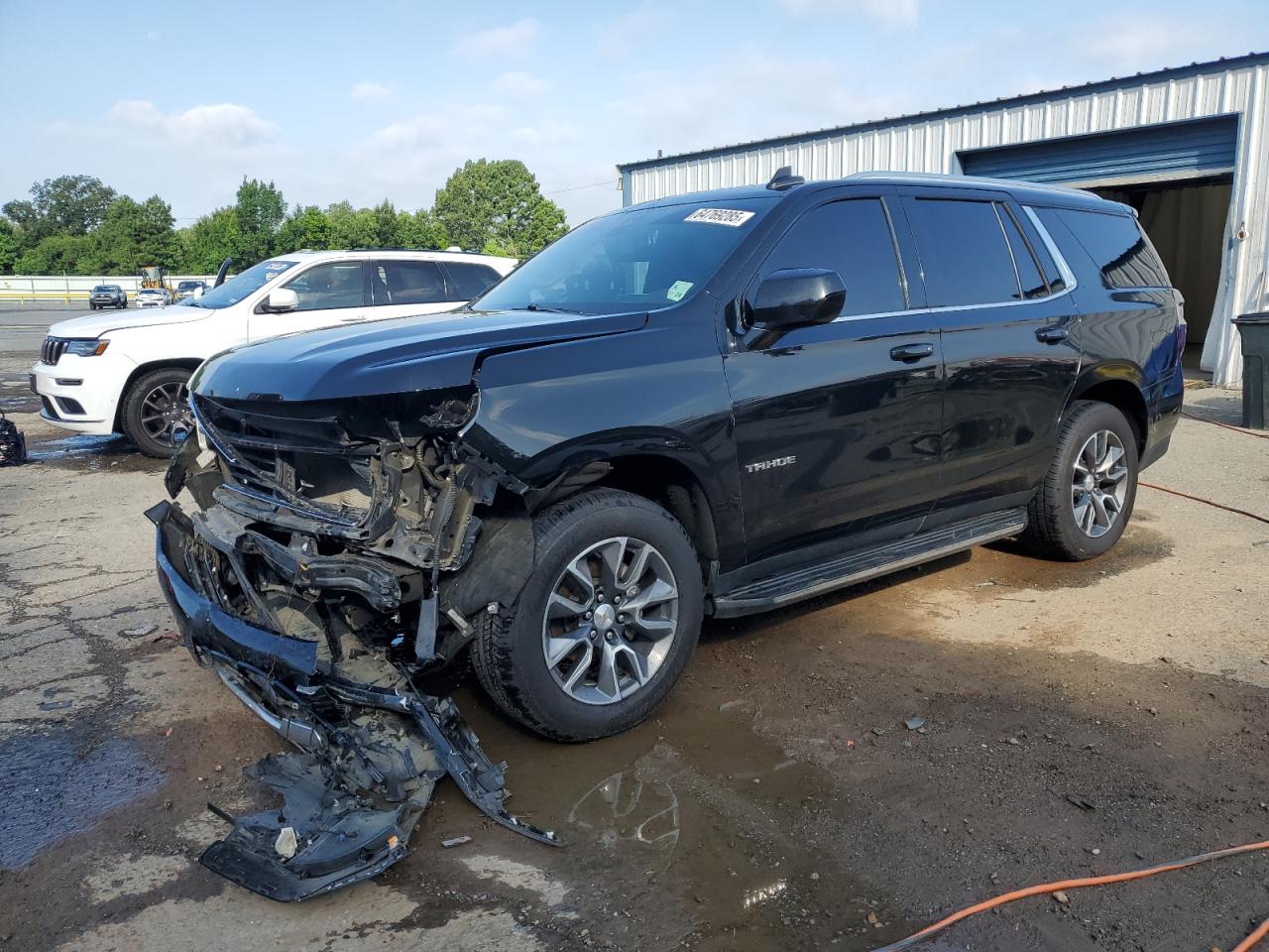 2022 Chevrolet Tahoe C1500 Lt black null gas 1GNSCNKD7NR148542 photo #1