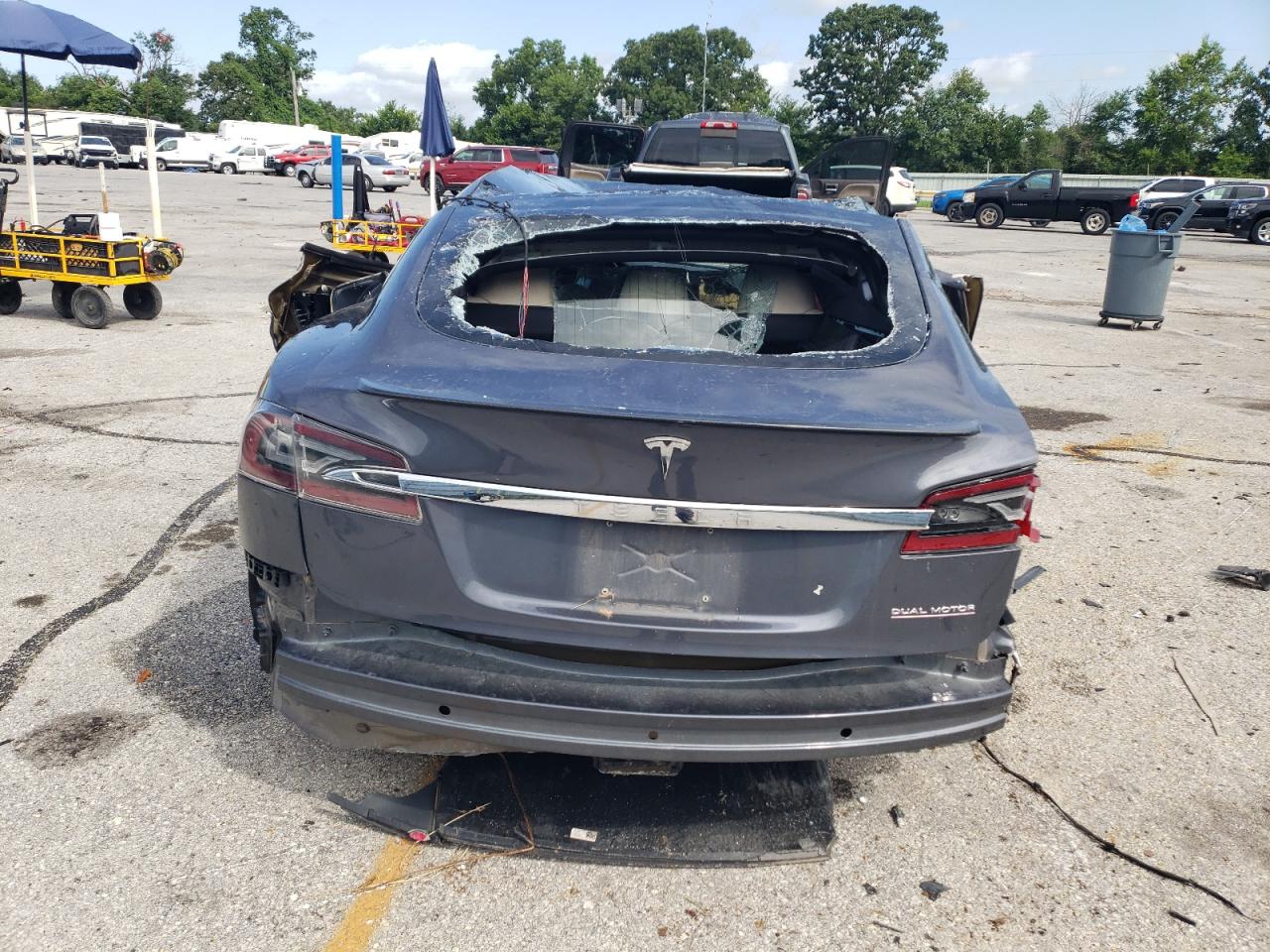 2021 Tesla Model S VIN: 5YJSA1E43MF423055 Lot: 63622075