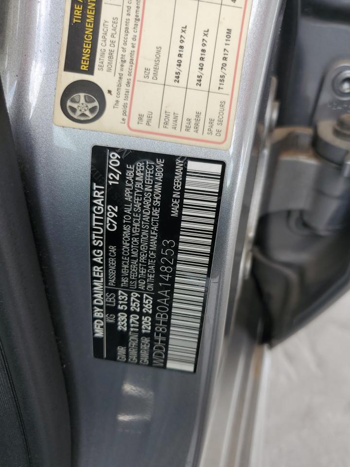 2010 Mercedes-Benz E 350 4Matic VIN: WDDHF8HB0AA148253 Lot: 65235565