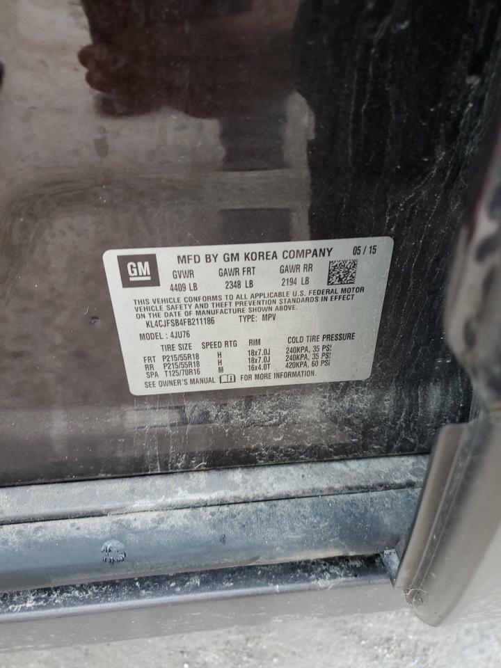 2015 Buick Encore Convenience VIN: KL4CJFSB4FB211186 Lot: 66889445