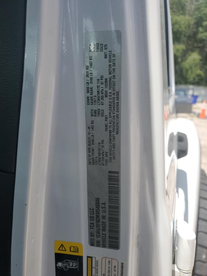 2021 Jeep Wrangler Unlimited Rubicon VIN: 1C4HJXFN2MW546846 Lot: 65340365