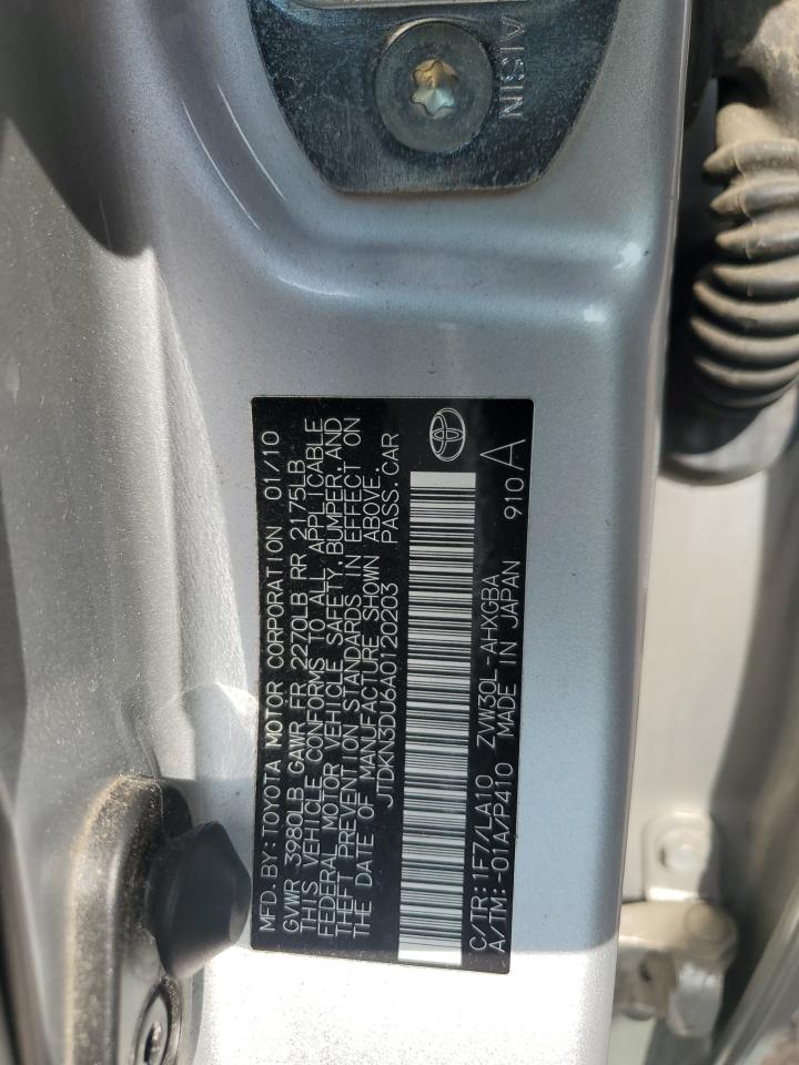 2010 Toyota Prius VIN: JTDKN3DU6A0120203 Lot: 64769135