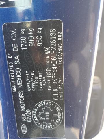 2020 KIA FORTE EX  