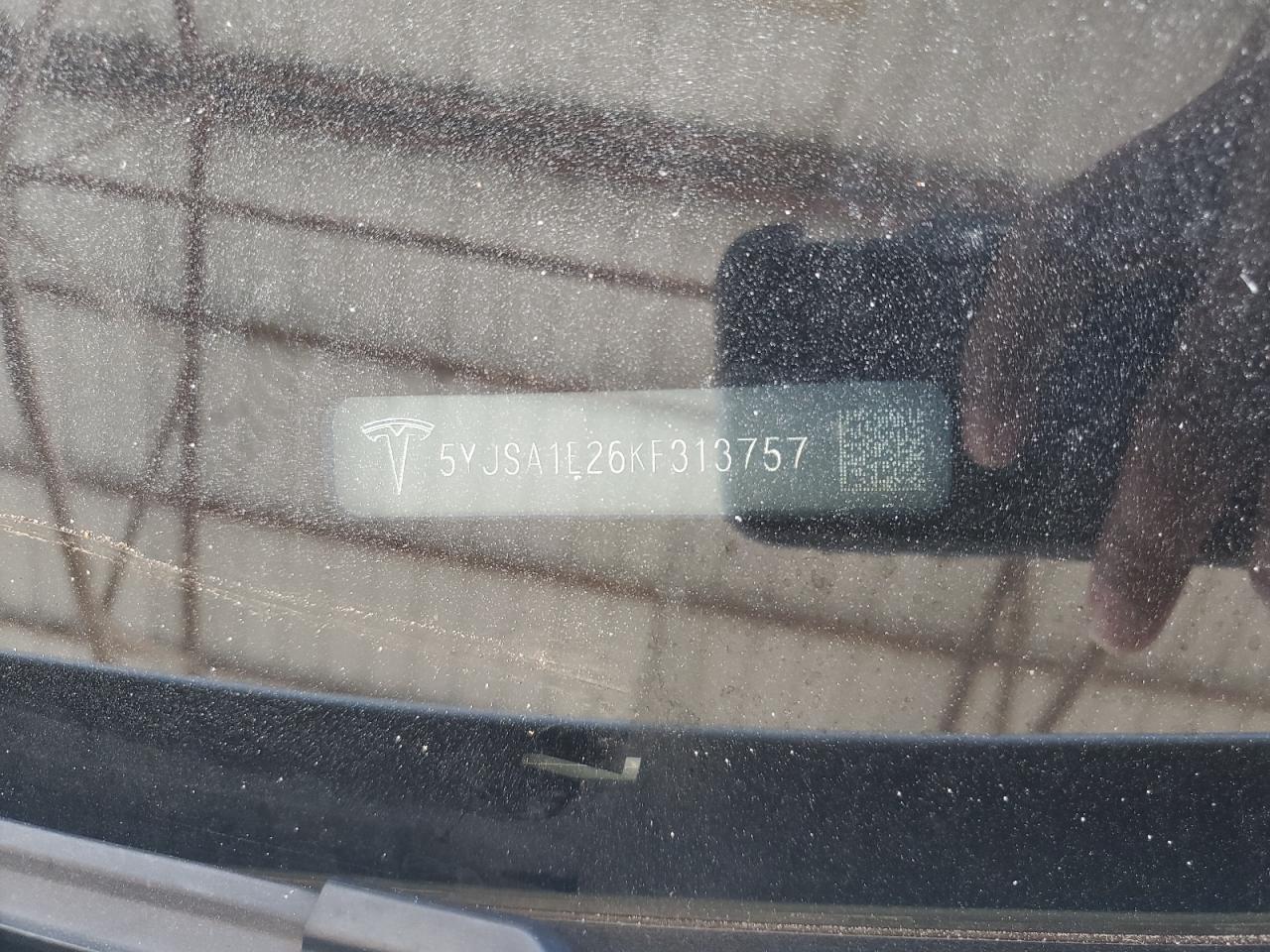 2019 Tesla Model S VIN: 5YJSA1E26KF313757 Lot: 64607905