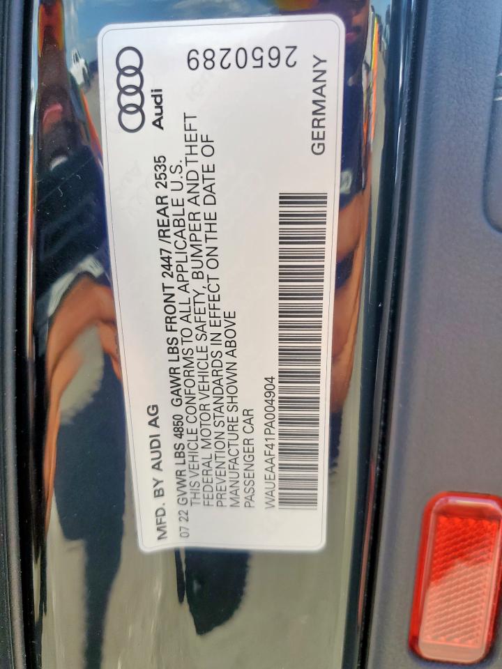 2023 Audi A4 Premium Plus 45 VIN: WAUEAAF41PA004904 Lot: 64298435