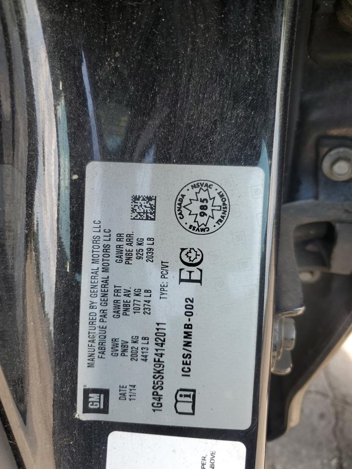 2015 Buick Verano VIN: 1G4PS5SK9F4142011 Lot: 64794175