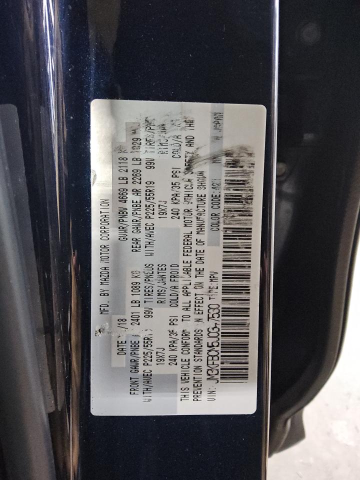 2018 Mazda Cx-5 Touring VIN: JM3KFBCM5J0347530 Lot: 64473585