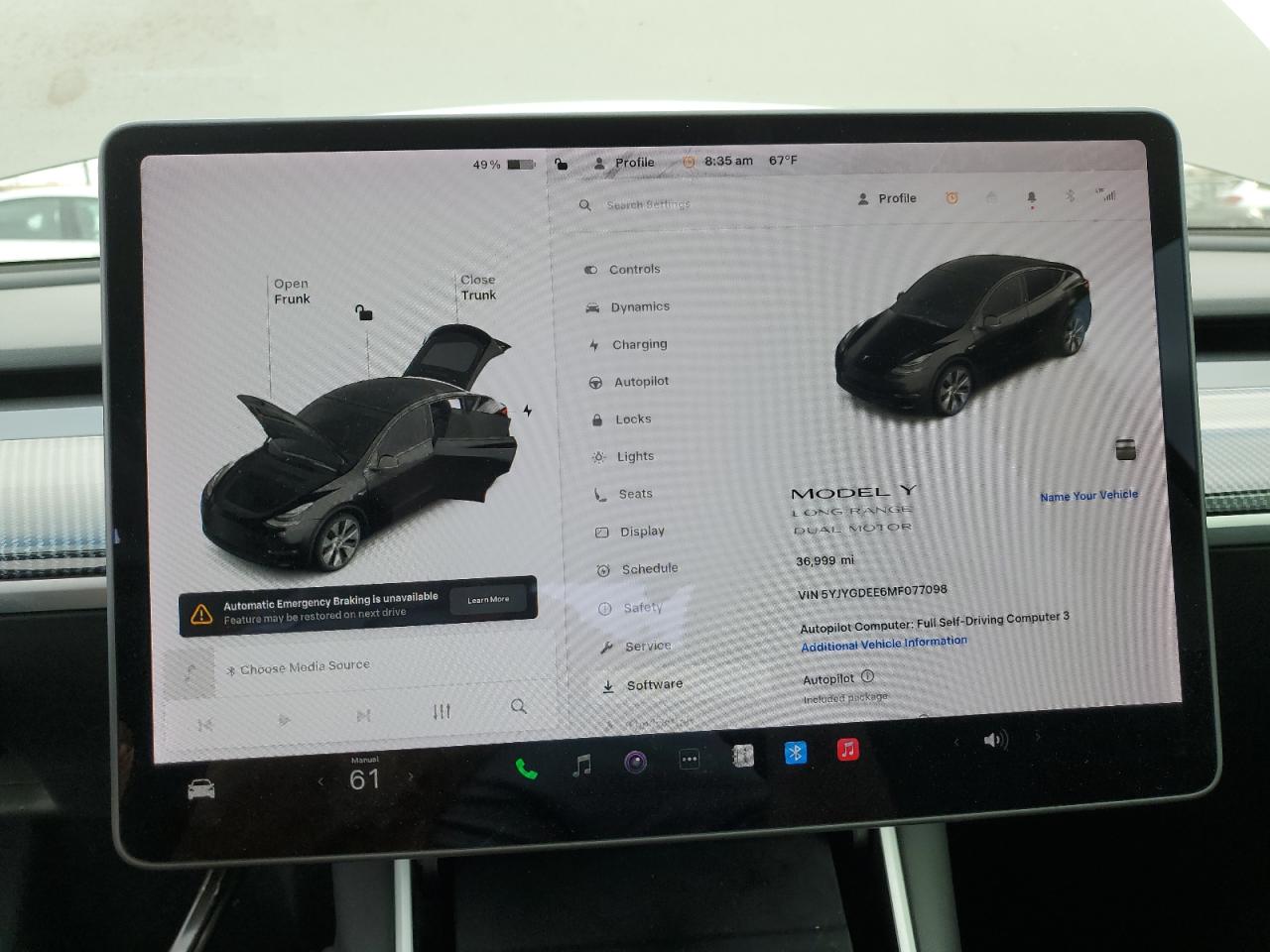 2021 Tesla Model Y VIN: 5YJYGDEE6MF077098 Lot: 64293565