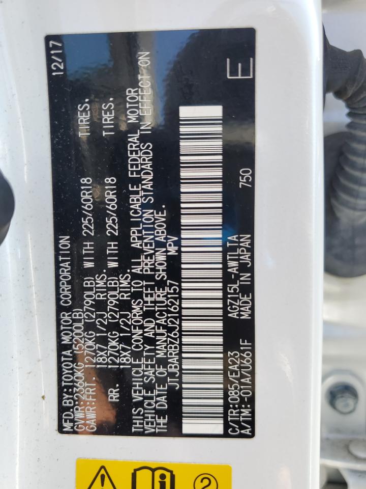 2018 Lexus Nx 300 Base VIN: JTJBARBZ6J2162157 Lot: 63768045