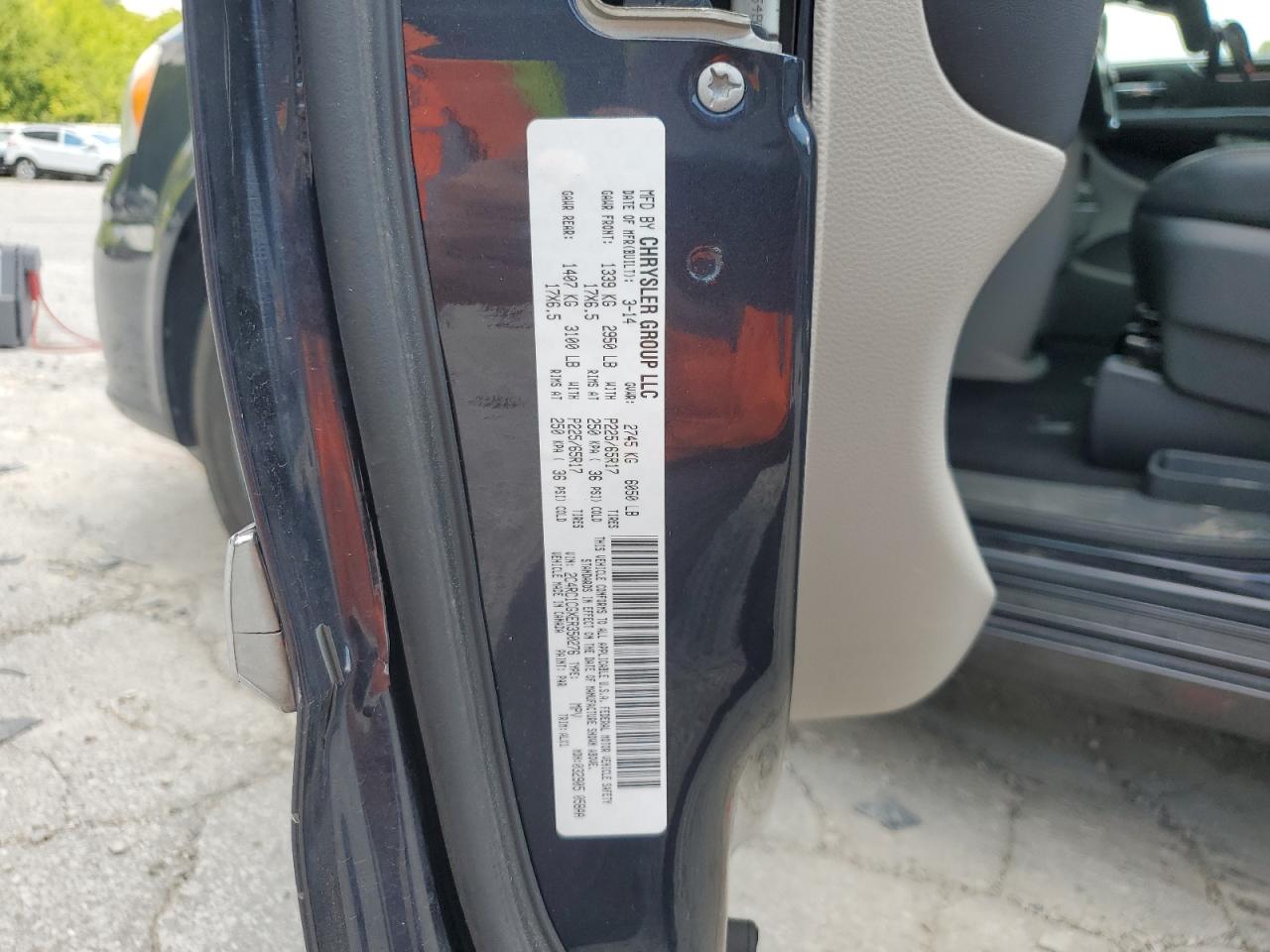 2014 Chrysler Town & Country Touring L VIN: 2C4RC1CGXER350276 Lot: 70986845