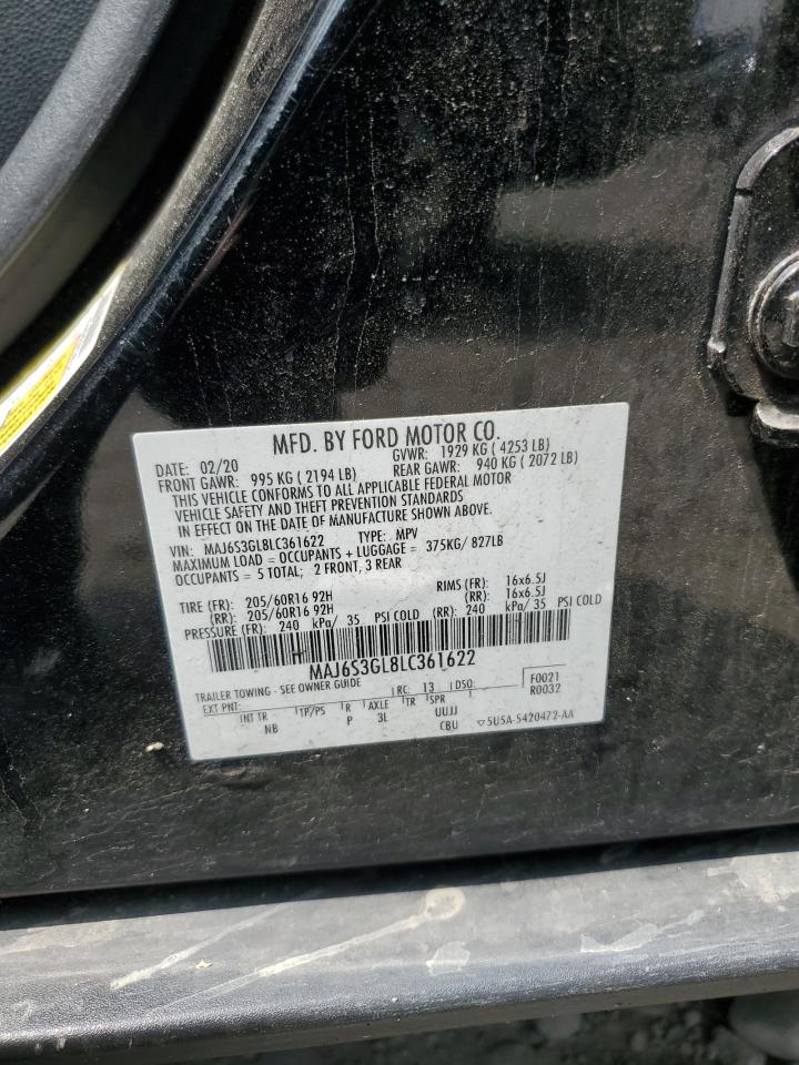 2020 Ford Ecosport Se VIN: MAJ6S3GL8LC361622 Lot: 64206515