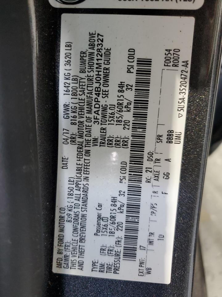 3FADP4BJ0HM128327 2017 Ford Fiesta Se