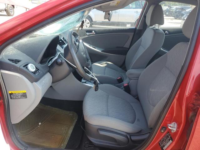  HYUNDAI ACCENT 2012 Czerwony