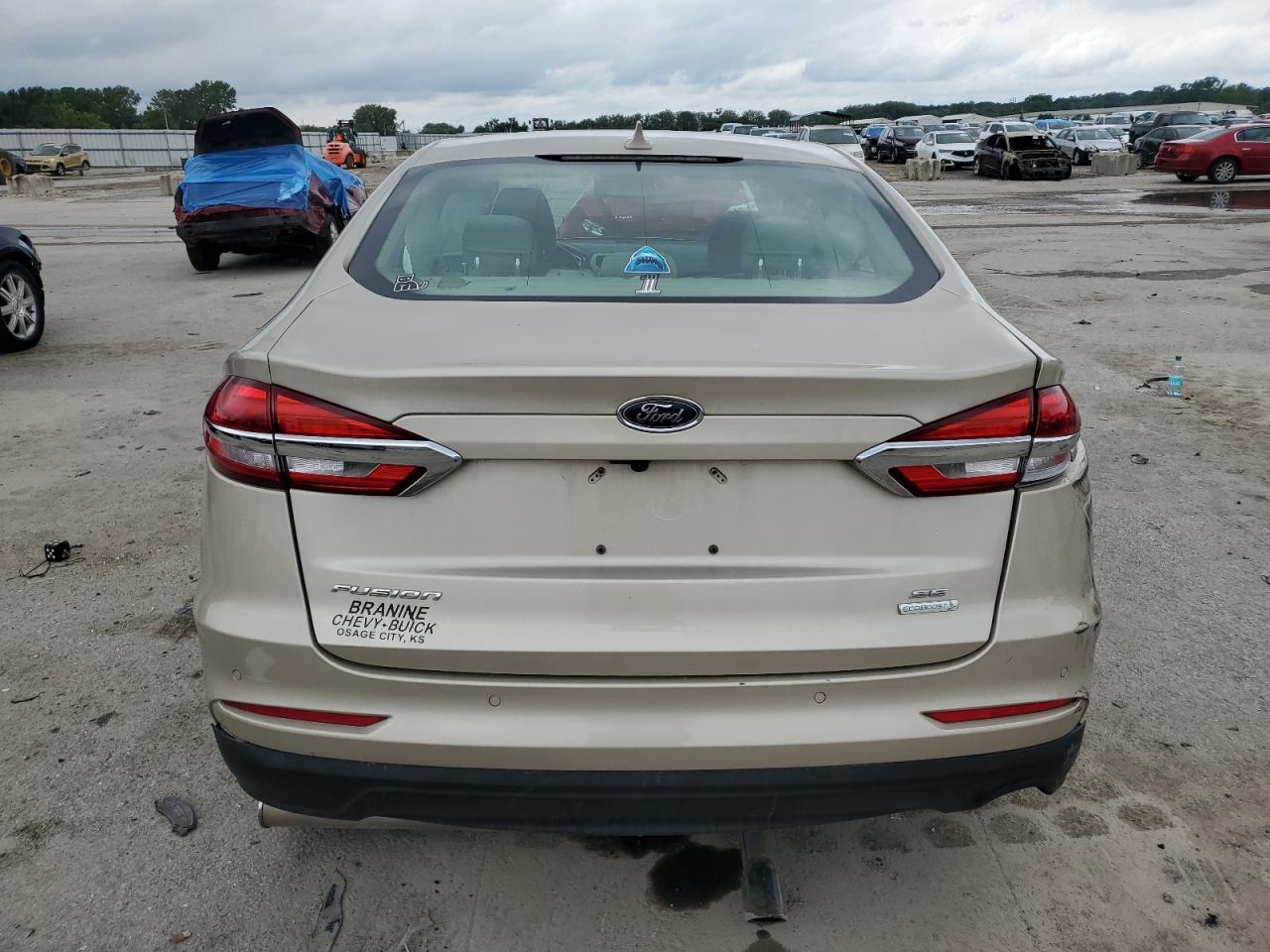 2019 Ford Fusion Se VIN: 3FA6P0HD9KR171836 Lot: 65394565