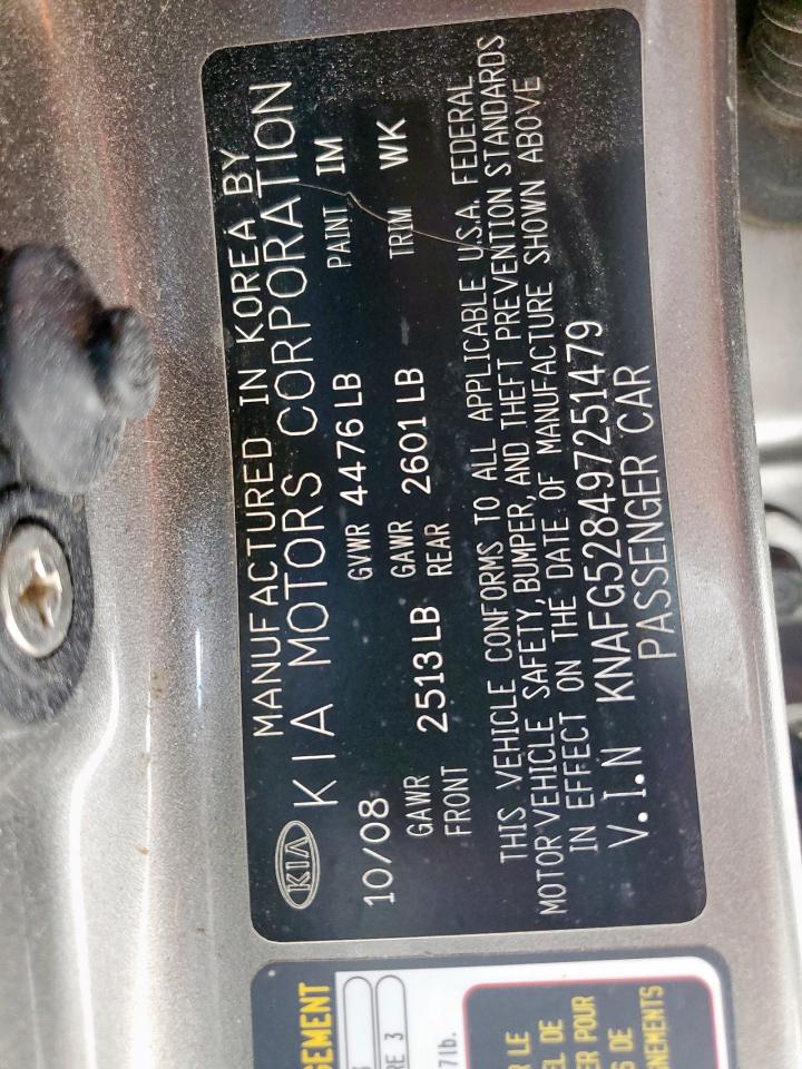 KNAFG528497251479 2009 Kia Rondo Base