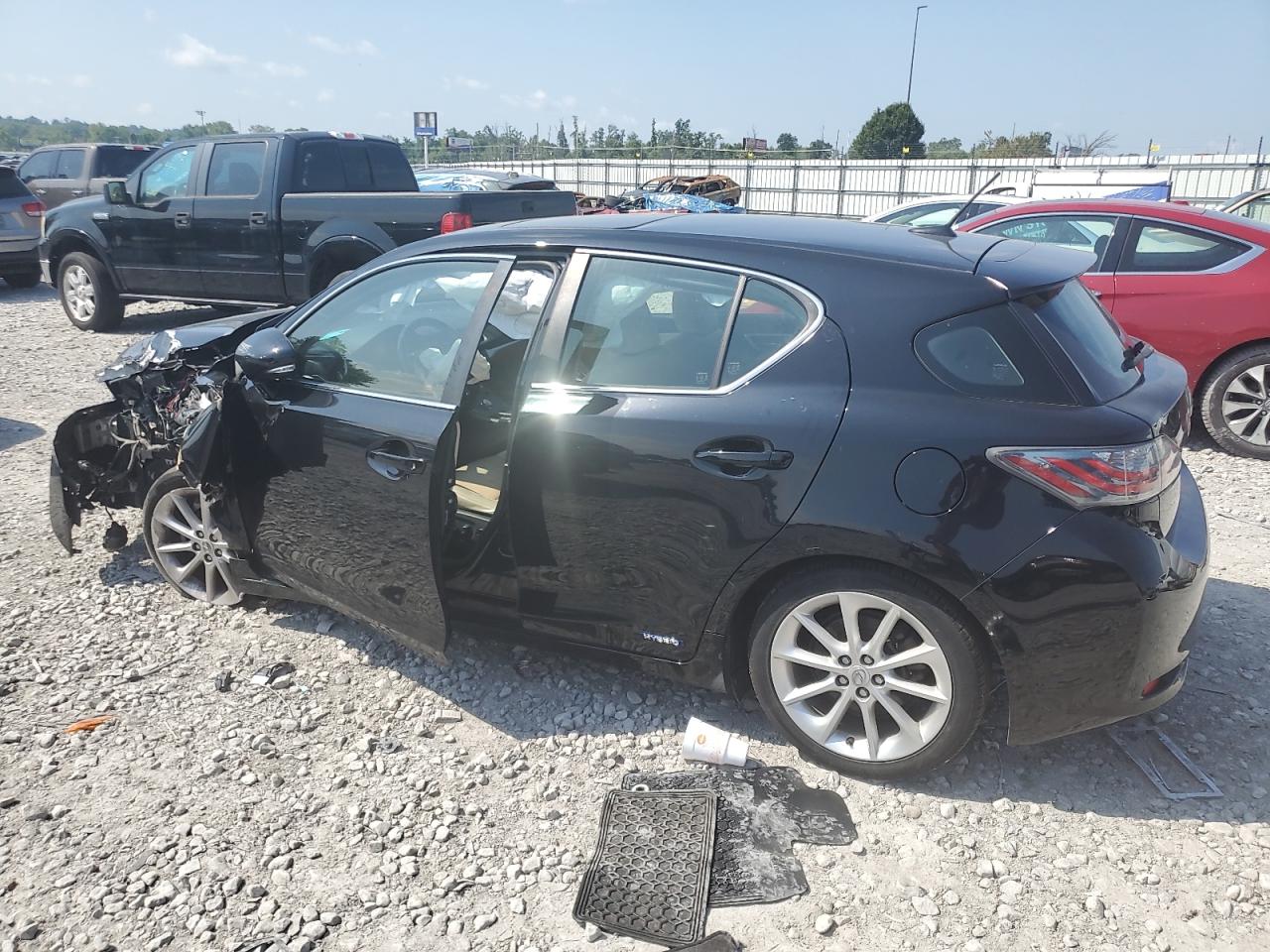 2011 Lexus Ct 200 black hatchback hybrid JTHKD5BH5B2012616 photo #3