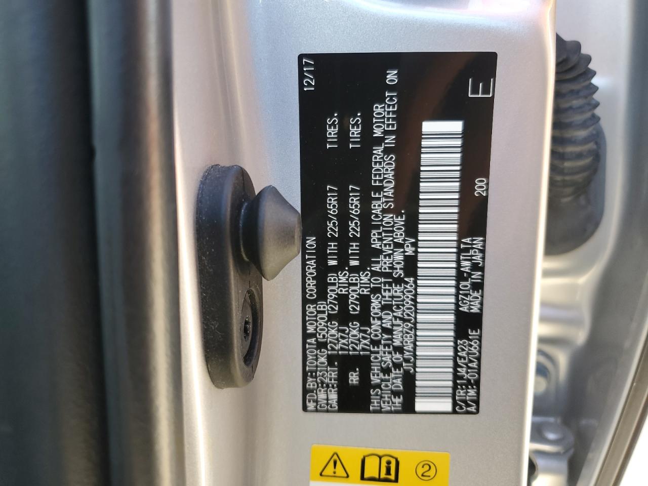 2018 Lexus Nx 300 Base VIN: JTJYARBZ9J2099064 Lot: 65464845
