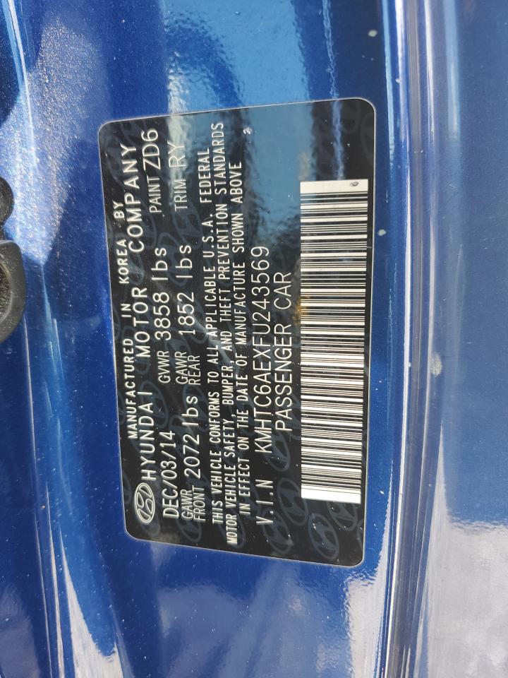kmhtc6aexfu243569 KMHTC6AEXFU243569 2015 Hyundai Veloster Turbo