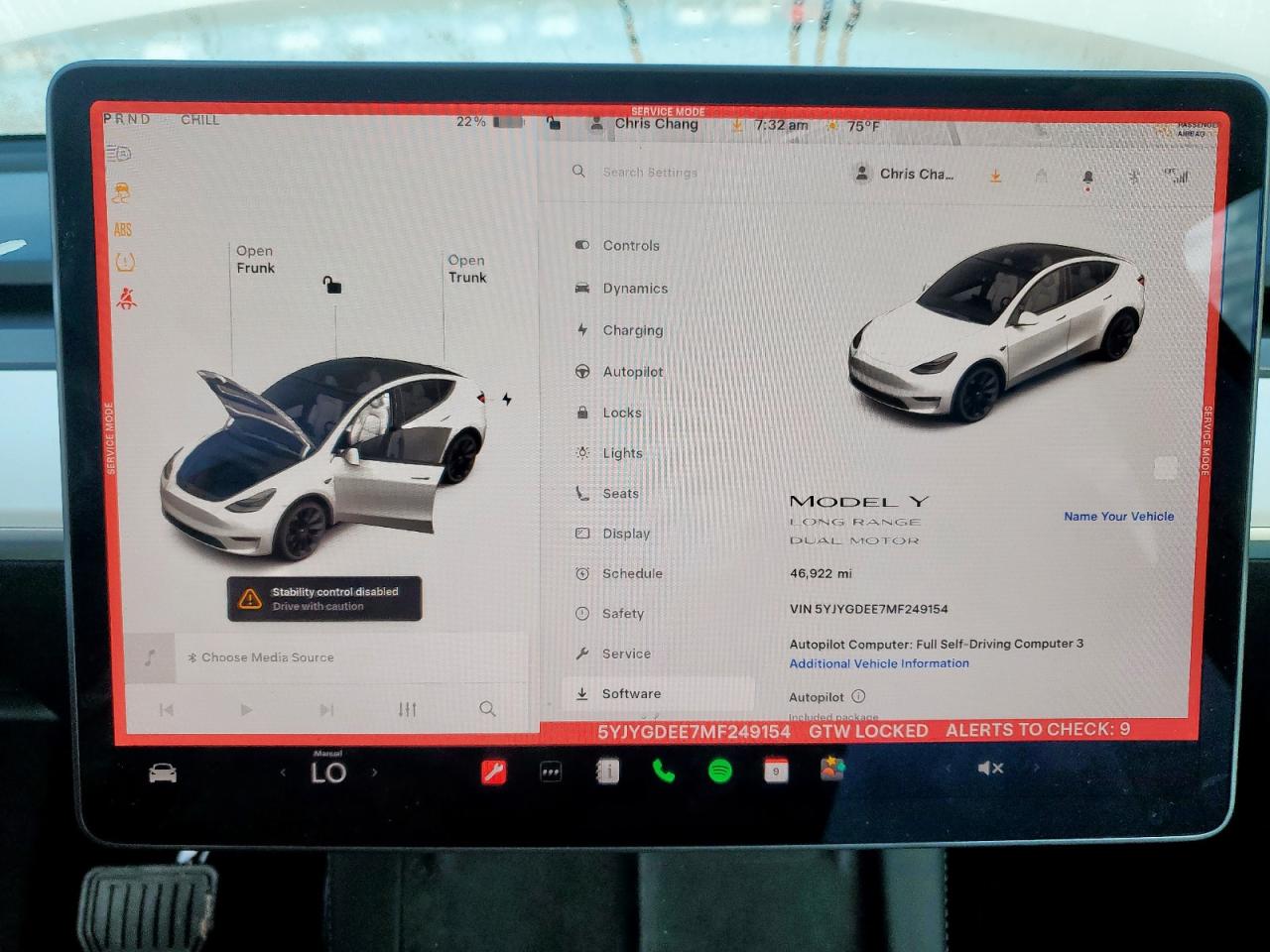 2021 Tesla Model Y VIN: 5YJYGDEE7MF249154 Lot: 63832055