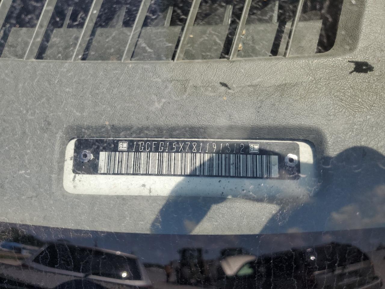 2008 Chevrolet Express G1500 VIN: 1GCFG15X781191312 Lot: 66382975