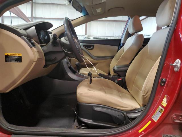  HYUNDAI ELANTRA 2013 Czerwony