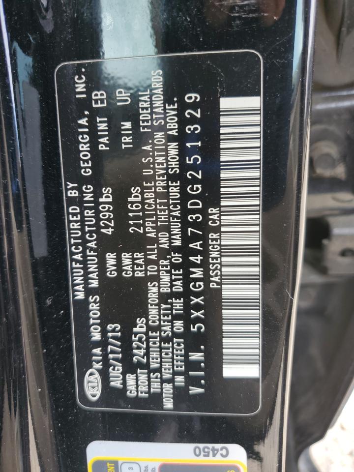 2013 Kia Optima Lx VIN: 5XXGM4A73DG251329 Lot: 65290505