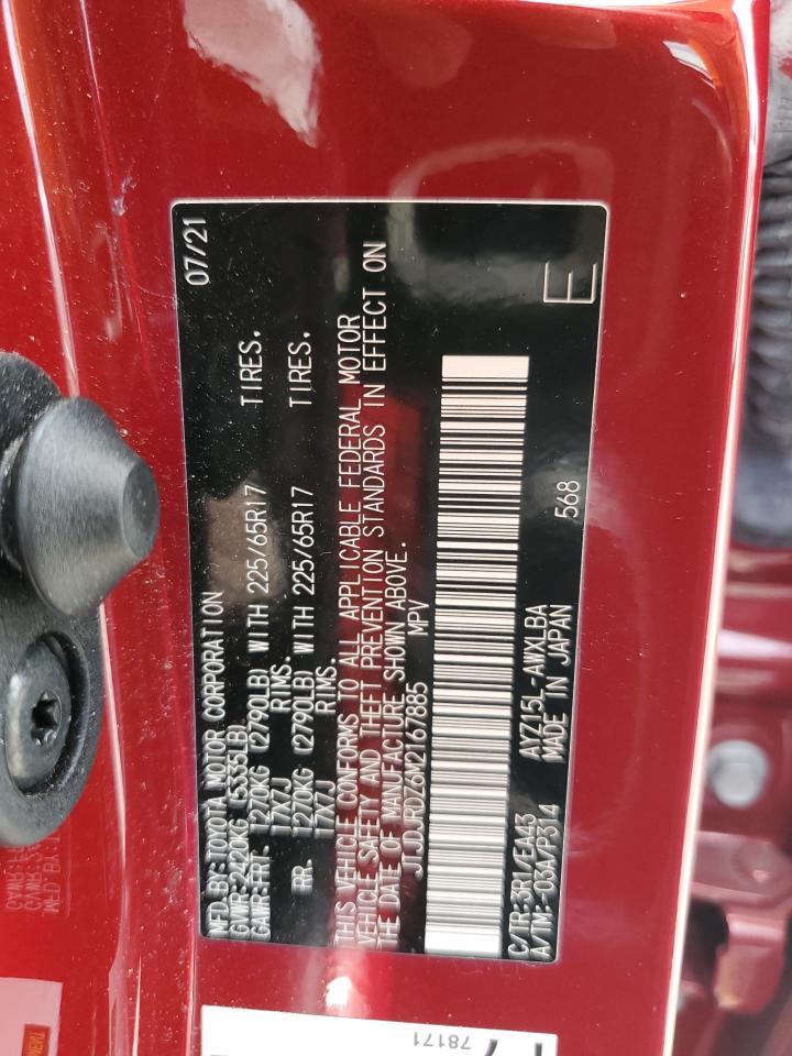 2021 Lexus Nx 300H Base VIN: JTJDJRDZ6M2167885 Lot: 63248295