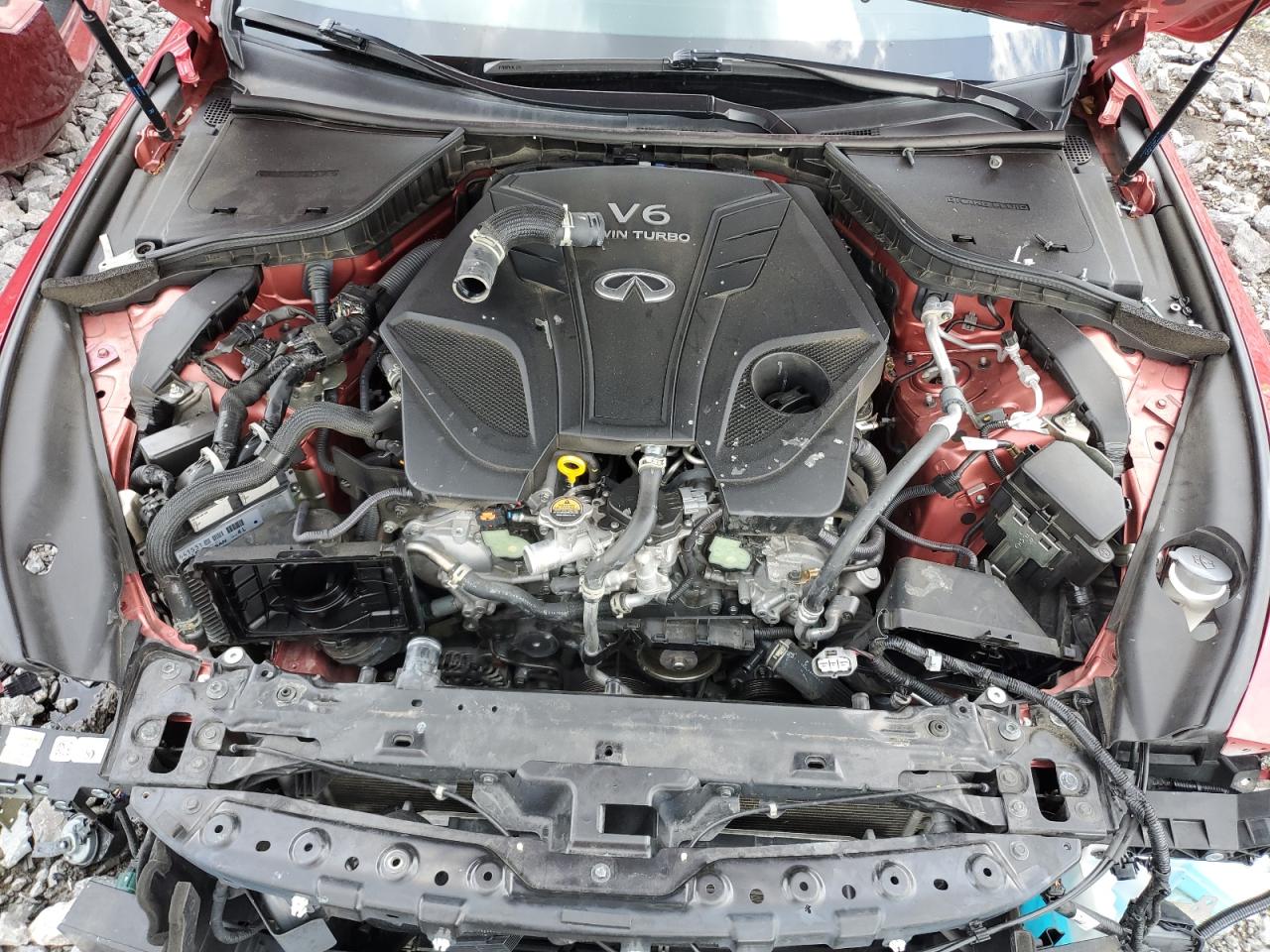 2022 Infiniti Q50 Red Sport 400 VIN: JN1FV7DR2NM390437 Lot: 64334785