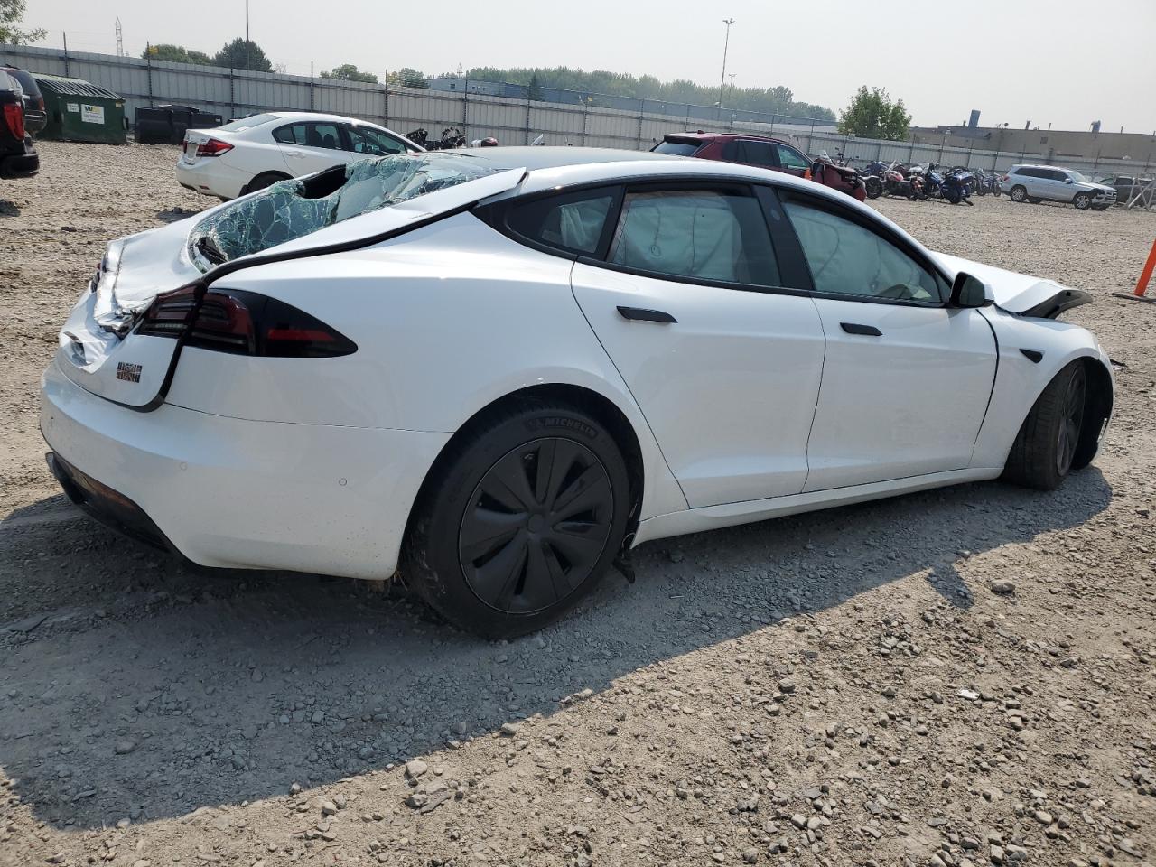 2022 Tesla Model S white null electric 5YJSA1E6XNF480212 photo #4