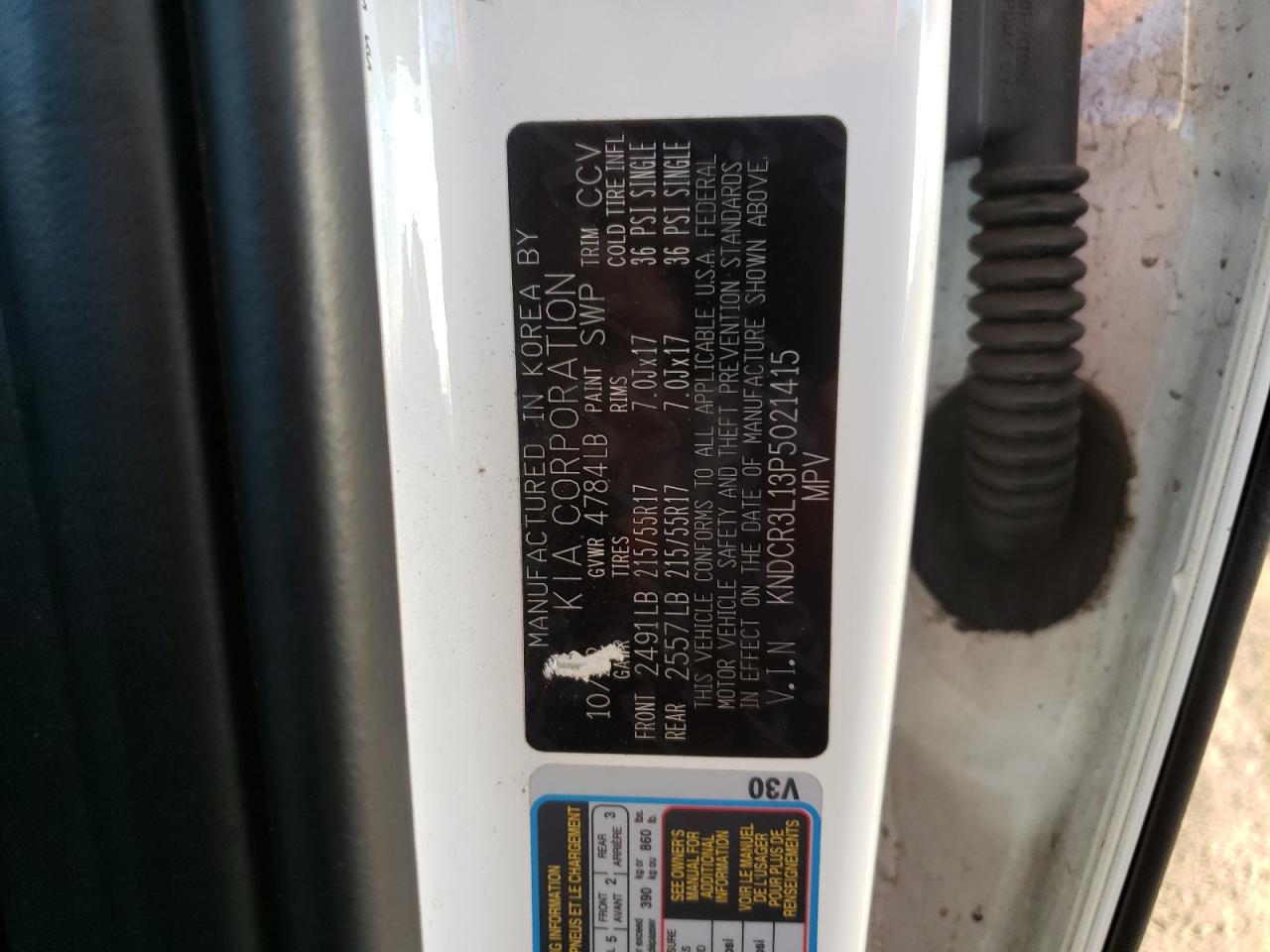 2023 Kia Niro Wind VIN: KNDCR3L13P5021415 Lot: 64124095