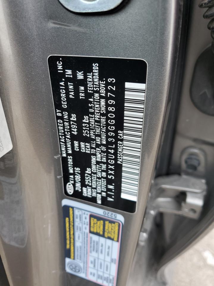 5xxgu4l39gg089723 5XXGU4L39GG089723 2016 Kia Optima Ex